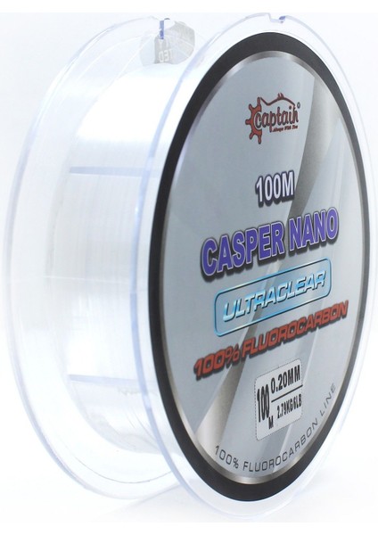 Casper Nano 0.45 mm 100M %100 Fluoro Carbon Misina 12.64KG Çeker fiyatları