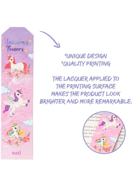 Unicorn Kağıt Kitap Ayracı