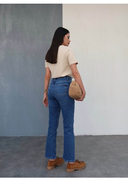 Likralı Flare Jean fırsatları