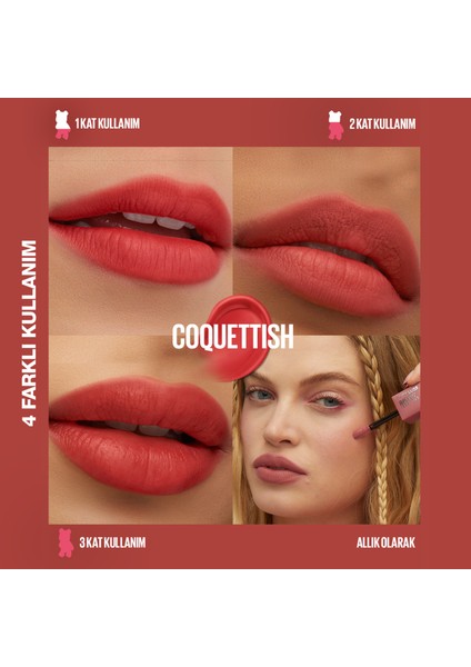 Super Stay Teddy Tint Uzun Süre Kalıcı Likit Mat Tint 30 Coquettish