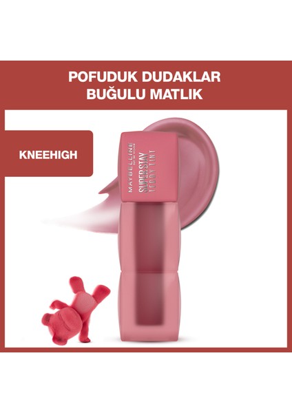 Super Stay Teddy Tint Uzun Süre Kalıcı Likit Mat Tint 55 Knee High