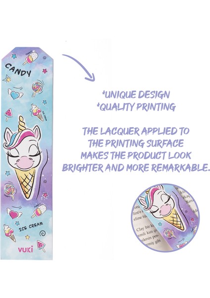 Unicorn Kağıt Kitap Ayracı