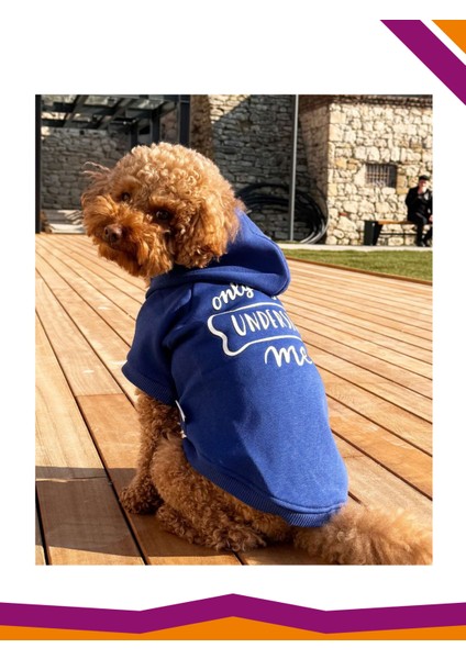 Sweatshirt Köpek Only My Dog Understands Me Only Blue Desenli Kıyafet