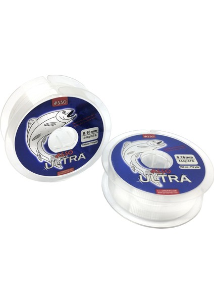 Ultra Paralelling 0.30 mm 100M Beyaz Monofilament Misina 12.9kg Çeker