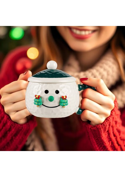 Kapaklı Noel Seramik Kupa – Kahve ve Su Için Ev Içme Kupası, Harika Noel Hediyesi Fikri (Yurt Dışından) fiyatları