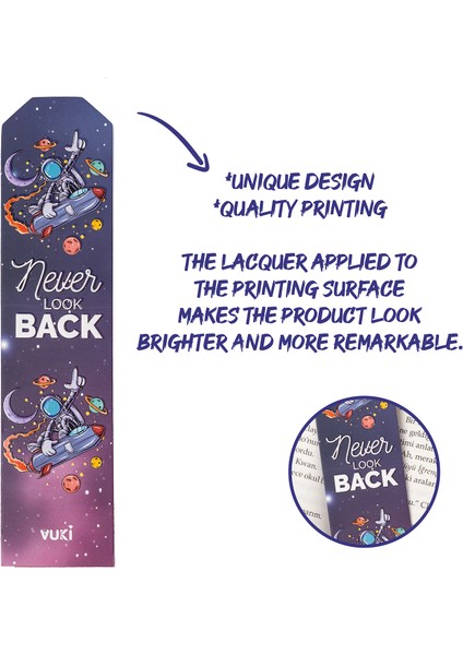 Astronot Desenli Kağıt Kitap Ayracı fiyatları