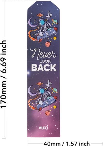 Astronot Desenli Kağıt Kitap Ayracı fırsatları