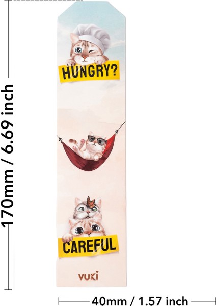 Kedi Desenli Kağıt Kitap Ayracı fırsatları