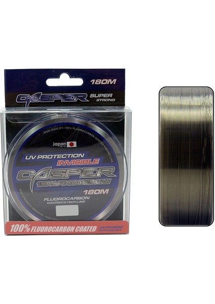 Casper Invisible 0.27 mm 180M Fluoro Carbon Kaplı Misina 11.15KG Çeker