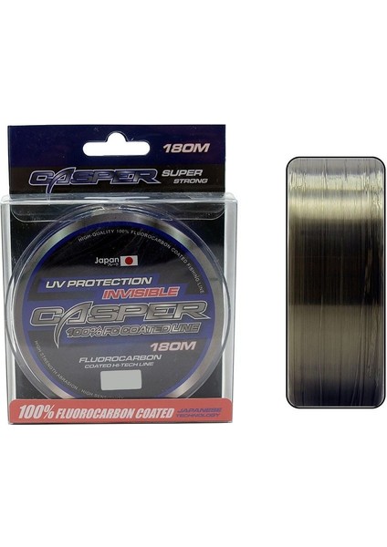 Casper Invisible 0.30 mm 180M Fluoro Carbon Kaplı Misina 15.44KG Çeker