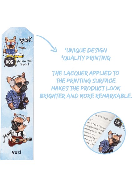 Köpek Desenli Kağıt Kitap Ayracı fiyatları