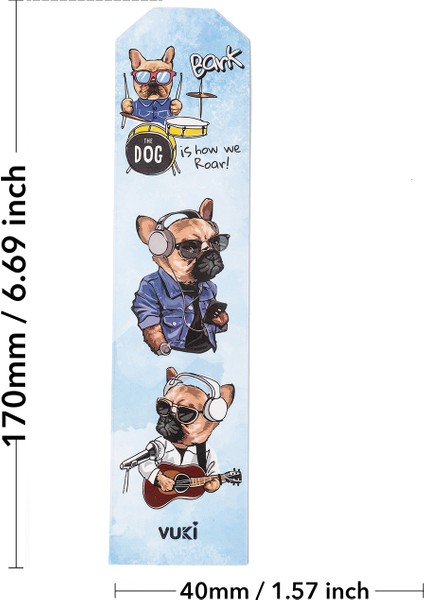 Köpek Desenli Kağıt Kitap Ayracı fırsatları