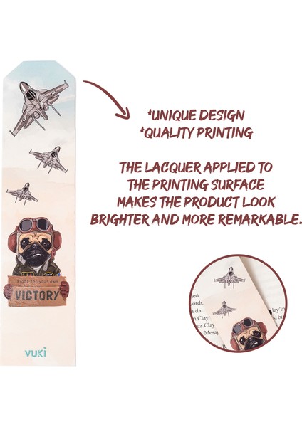 Köpek Desenli Kağıt Kitap Ayracı fiyatları