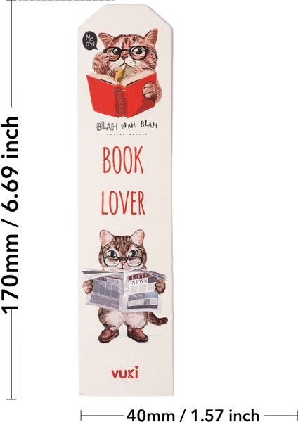 Kedi Desenli Kağıt Kitap Ayracı fırsatları