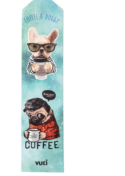 Köpek Desenli Kağıt Kitap Ayracı