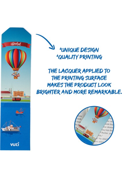 Istanbul Desenli Kağıt Kitap Ayracı fiyatları