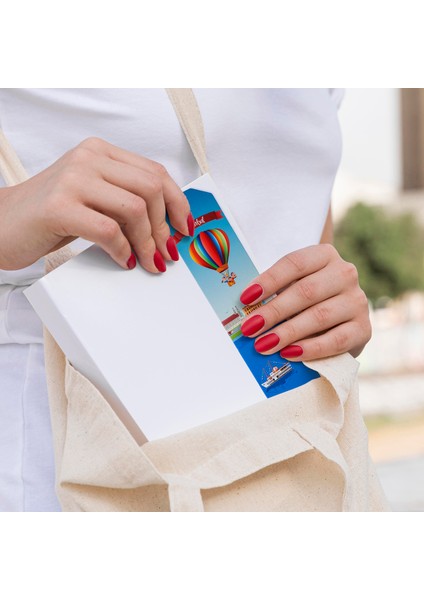 Istanbul Desenli Kağıt Kitap Ayracı modelleri