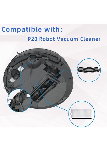 P20 Robot Süpürge Yedek Parçaları Yedek Parçaları (Yurt Dışından) indirimleri