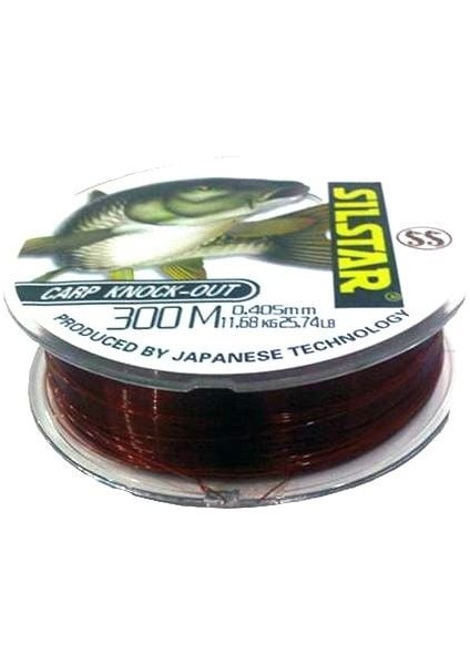 Carp Knock Out 0.37 mm 300M Kahverengi Sazan Misinası 10.8kg Çeker