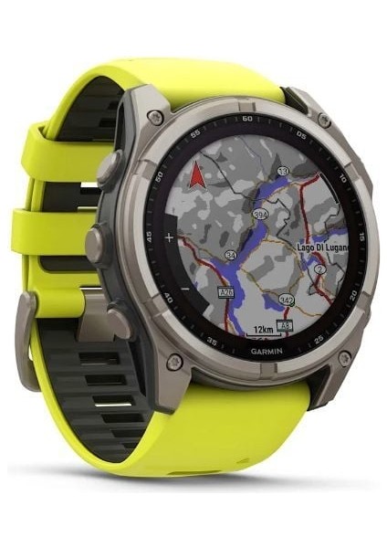 Fenix 8 - 51 Mm, Solar, Sapphire - Titanyum, Amp Sarı/grafit Silikon Kayışlı