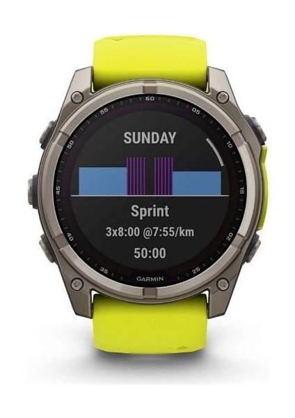 Fenix 8 - 51 Mm, Solar, Sapphire - Titanyum, Amp Sarı/grafit Silikon Kayışlı