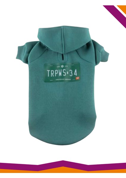 Sweatshirt Köpek Plaka TRPWS34 Desenli Kıyafet