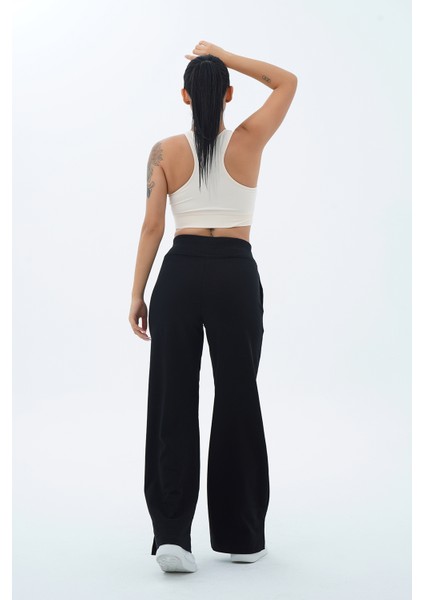 Daily Core - Siyah Yüksek Bel Bol Paça Kadın Palazzo Eşofman Altı modelleri