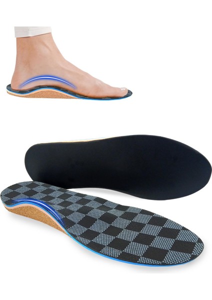 Handmade Doğal Mantar Tabanlık Tabanlık,düz Taban Tabanlık Siyah