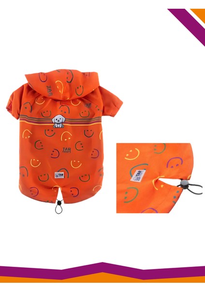 Yağmurluk Köpek Smileys Desenli Kıyafet Mont fiyatları