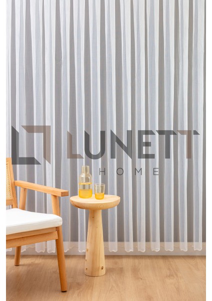 Kullanıma Hazır Porto Desen (1x3) Sık Pileli Tül Perde fırsatları