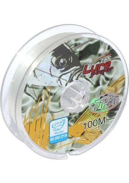 Lure Power 0.20 mm 100M Beyaz Monofilament Misina 6.57KG Çeker