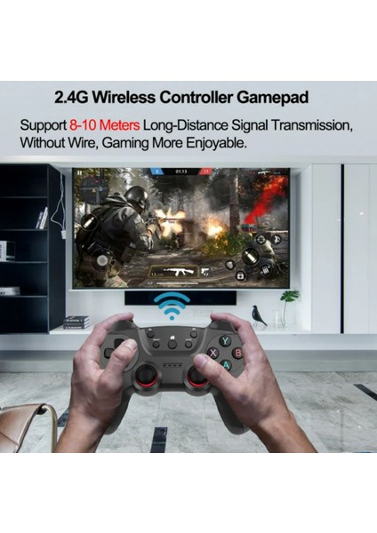 Pc Gamepad Için 2.4g Tekli Kol Kablosuz Oyun Kolu Ps3 Için/akıllı Telefon/tablet/ Pc/andriod