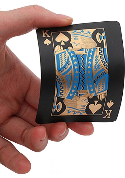 Siyah Gold Iskambil Kağıdı Plastik Su Geçirmez Oyun Kağıdı CIN953SR modelleri