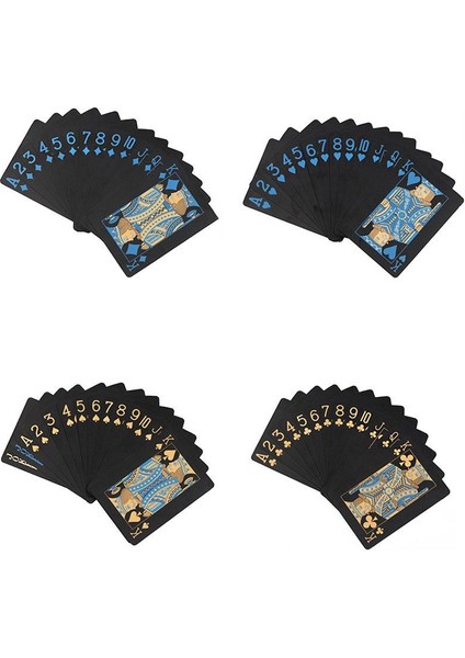 Siyah Gold Iskambil Kağıdı Plastik Su Geçirmez Oyun Kağıdı CIN953SR fırsatları