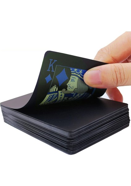 Siyah Gold Iskambil Kağıdı Plastik Su Geçirmez Oyun Kağıdı CIN953SR indirimleri