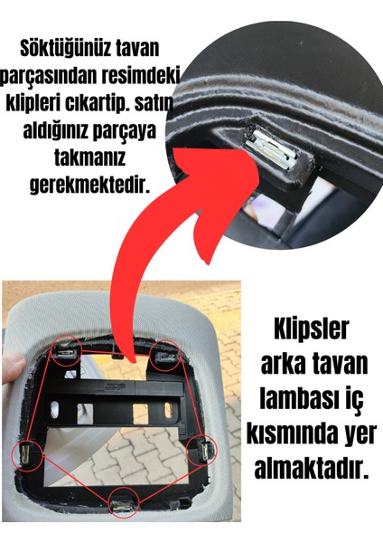 Rifter-Berlingo-Proace-Doblo Cam Tavana Entegre Saklama Gözü Sökülmesi Sonucu Arka Işık Çerçevesi fırsatları