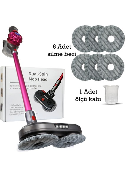Dyson Uyumlu Püskürtmeli Silme Ve Süpürme Başlığı fırsatları