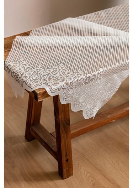 Kullanıma Hazır Jane Desen (1x3) Sık Pileli Tül Perde indirimleri