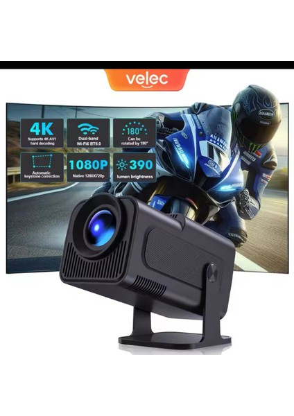 Taşınabilir Game Projektör Full Hd 1080P 4K HY320 Projeksiyon Gamepad
