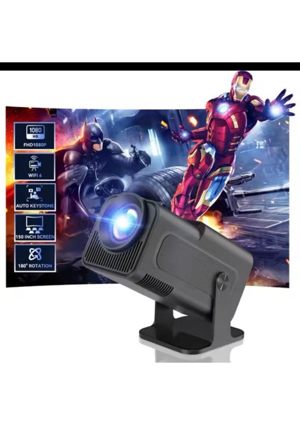 Taşınabilir Game Projektör Full Hd 1080P 4K HY320 Projeksiyon Gamepad