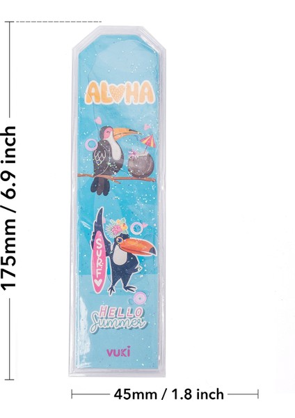 Hayvanlar Desenli Simli Sulu Kitap Ayracı