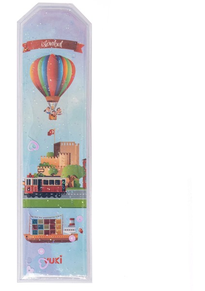 Istanbul Desenli Simli Sulu Kitap Ayracı