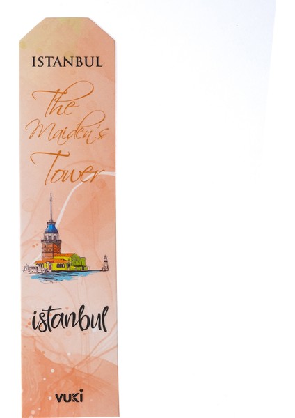 Istanbul Desenli Kağıt Kitap Ayracı