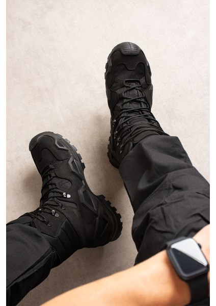 SS603 Su Geçirmez Bağcıklı Tactical/outdoor Kışlık Askeri Uzun Siyah Çöl Botu fiyatları