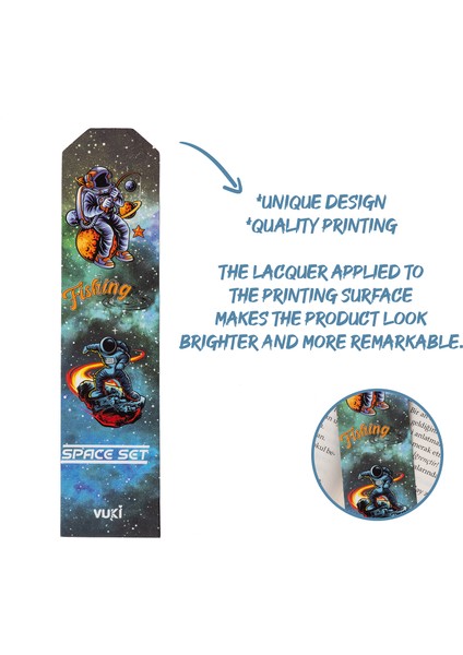 Astronot Desenli Kağıt Kitap Ayracı fiyatları