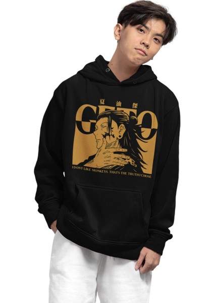 Jujutsu Kaisen Suguru Geto Baskılı Kapüşonlu Sweatshirt, Unisex Oversize Anime Baskılı Hoodie fiyatları