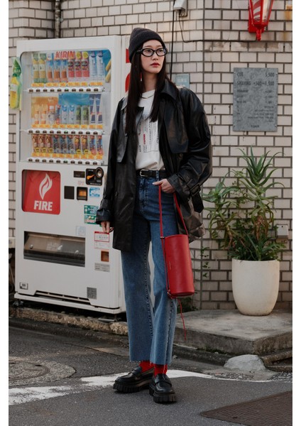 Hıgh Waıst Flare Jean Pantolon Mavi