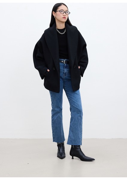 Hıgh Waıst Flare Jean Pantolon Mavi