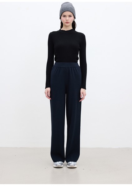 Düz Paça Triko Pantolon Lacivert fiyatları