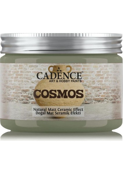 Akrilik Boya Cosmos Doğal Mat Seramik Efekt Cs-10 Küf Yeşili 150 ml